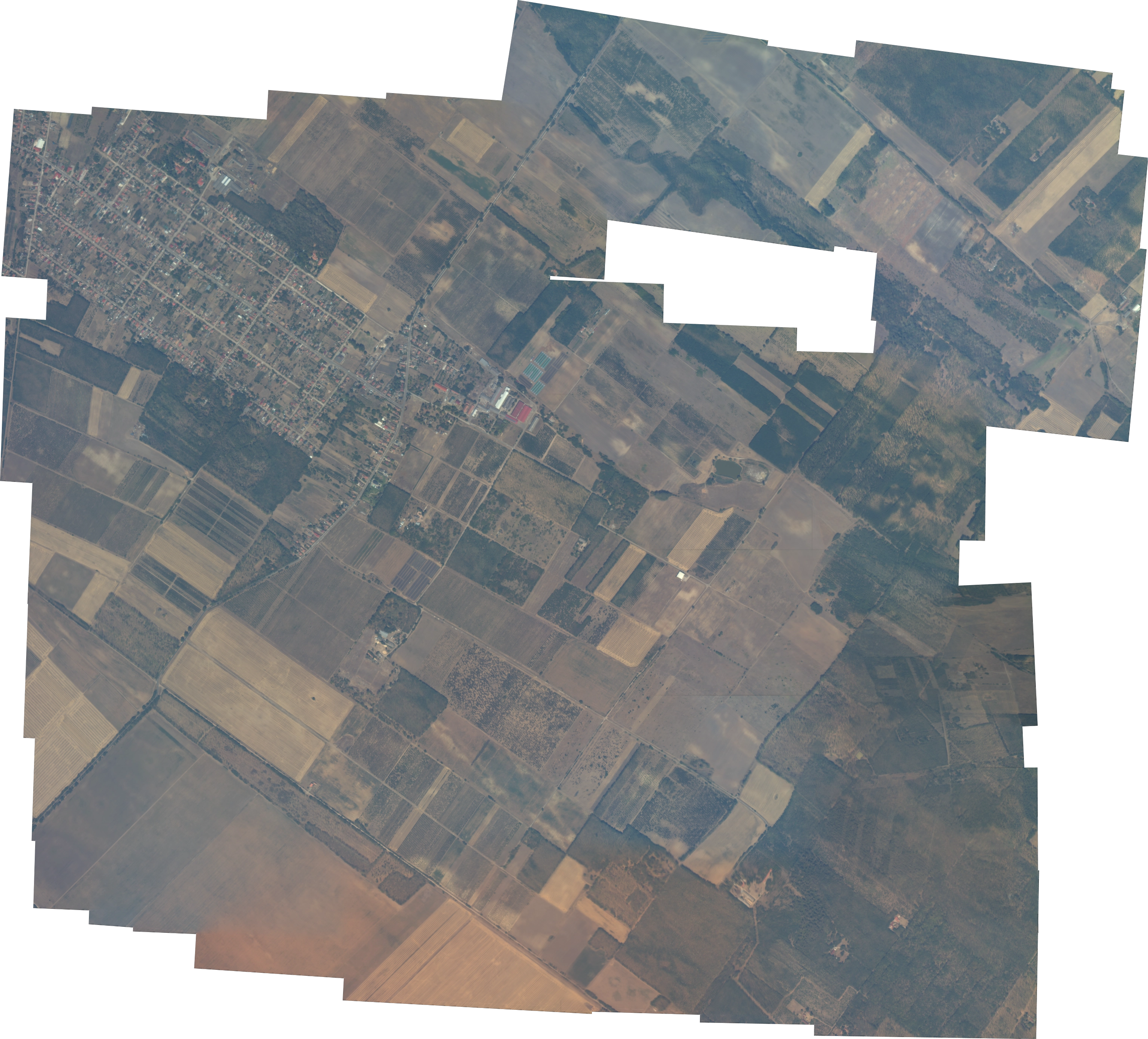 High-altitude Earth observation image zooming into the center on scroll